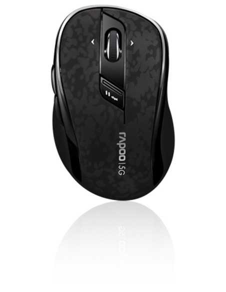 Rapoo 7100 Mouse ottico wireless ergonomico 1000DPI – nero (10829)