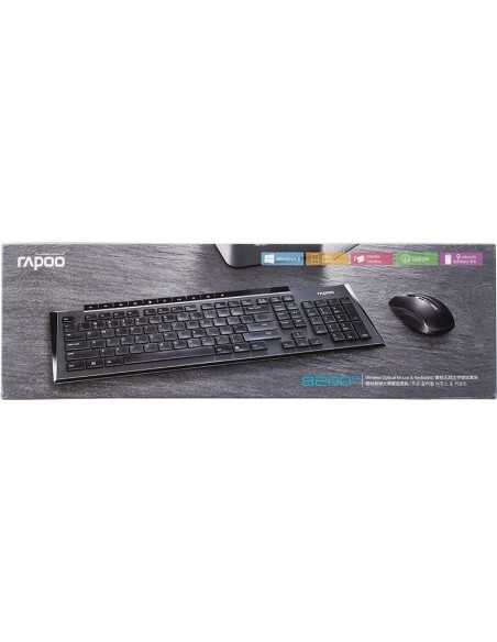 Rapoo 8200P tastiera Mouse incluso RF Wireless Italiano Nero