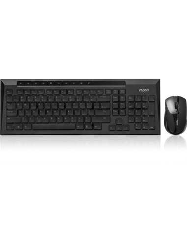 Rapoo 8200P tastiera Mouse incluso RF Wireless Italiano Nero