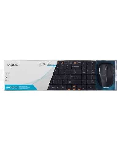 Rapoo 9060 – Kit Wireless Tastiera ultrasottile & mouse ottico – Nero – layout Italiano
