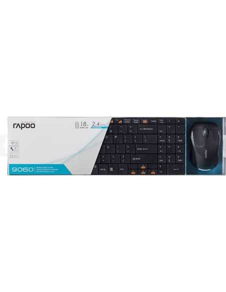 Rapoo 9060 – Kit Wireless Tastiera ultrasottile & mouse ottico – Nero – layout Italiano