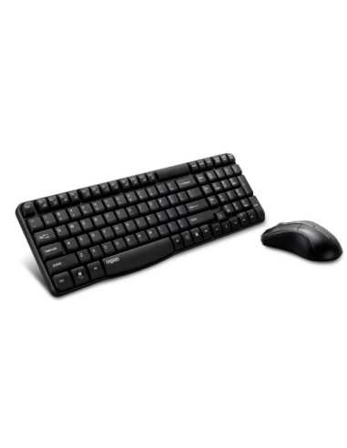 Rapoo X1800 tastiera Mouse incluso RF Wireless Italiano Nero