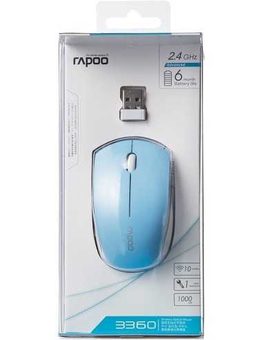 Rapoo 3360 Mini Mouse wireless ottico 1000DPI – blue