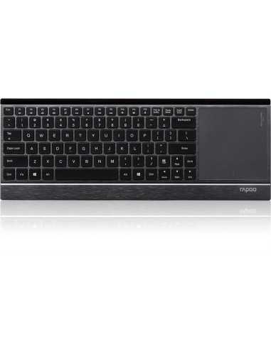Rapoo E9090P – Tastiera wireless illuminata con Touchpad a induzione – nero - italiano
