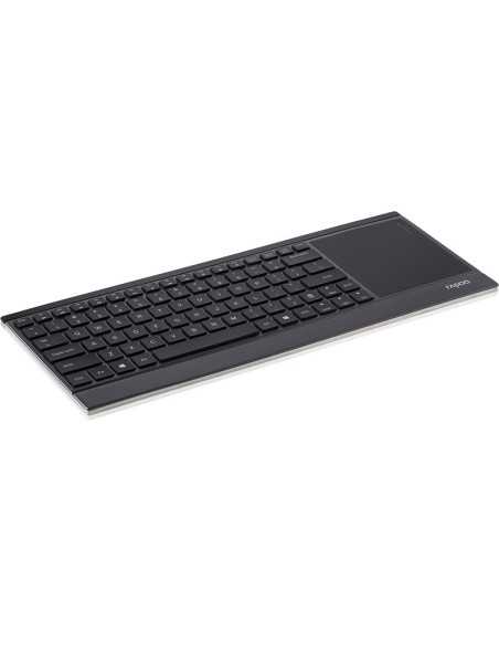 Rapoo E9090P – Tastiera wireless illuminata con Touchpad a induzione – nero - italiano