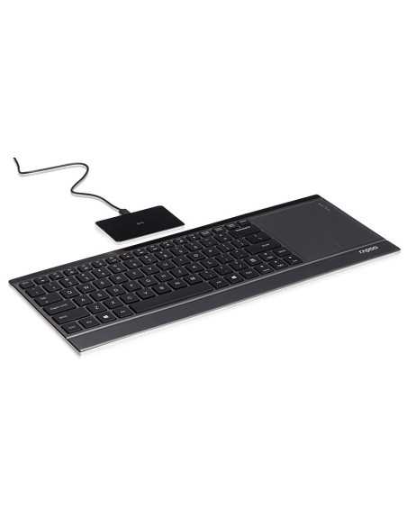 Rapoo E9090P – Tastiera wireless illuminata con Touchpad a induzione – nero - italiano