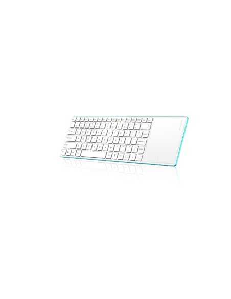 Rapoo E6700 tastiera Bluetooth Italiano Blu, Bianco