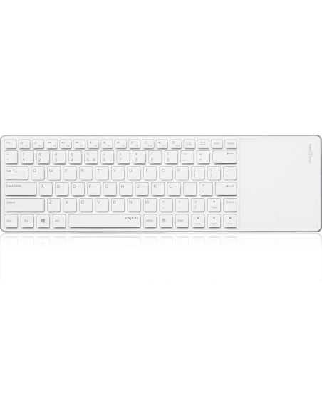 Rapoo E6700 tastiera Bluetooth Italiano Blu, Bianco