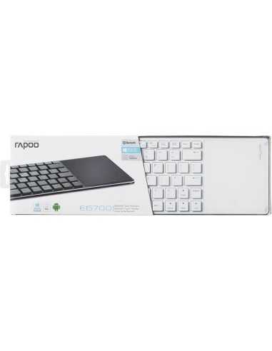 Rapoo E6700 tastiera Bluetooth Italiano Blu, Bianco