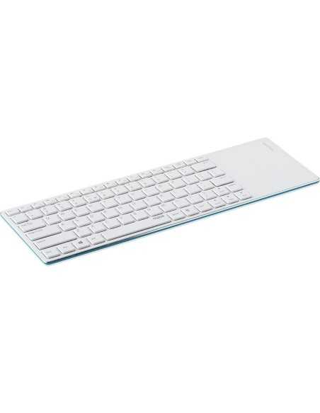 Rapoo E6700 tastiera Bluetooth Italiano Blu, Bianco