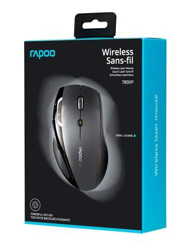 Rapoo 7800P mouse Mano destra RF Wireless Laser 1600 DPI