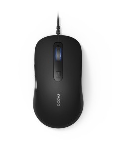 Rapoo N3610 – Mouse ottico con cavo USB, 1000 DPI – Mano destra - nero
