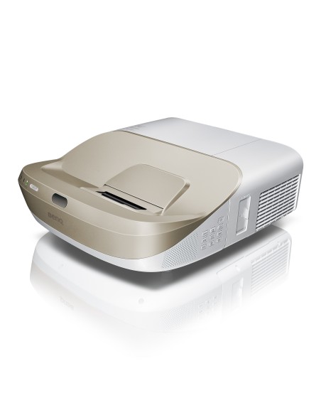 Benq W1600UST videoproiettore Proiettore a raggio ultra corto 3300 ANSI lumen 1080p (1920x1080) Oro, Bianco