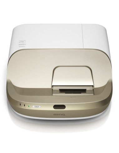 Benq W1600UST videoproiettore Proiettore a raggio ultra corto 3300 ANSI lumen 1080p (1920x1080) Oro, Bianco