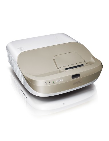 Benq W1600UST videoproiettore Proiettore a raggio ultra corto 3300 ANSI lumen 1080p (1920x1080) Oro, Bianco