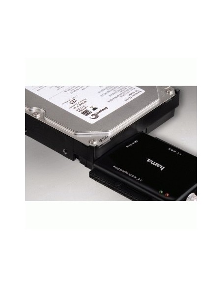 Hama Convertitore per Hard Disk "AA25" USB 2.0 IDE-SATA 2,5-3,5-5,25", supporta ATA ATAPO-66 V1.0, nero