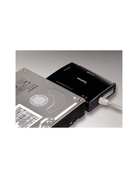 Hama Convertitore per Hard Disk "AA25" USB 2.0 IDE-SATA 2,5-3,5-5,25", supporta ATA ATAPO-66 V1.0, nero