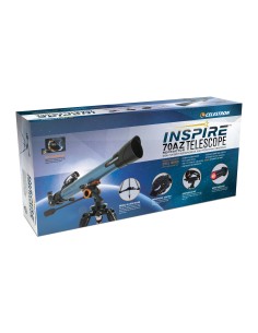 Celestron Inspire 70AZ Rifrattore 35x Nero, Blu 2