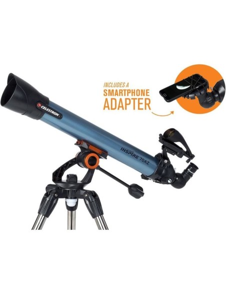 Celestron Inspire 70AZ Rifrattore 35x Nero, Blu