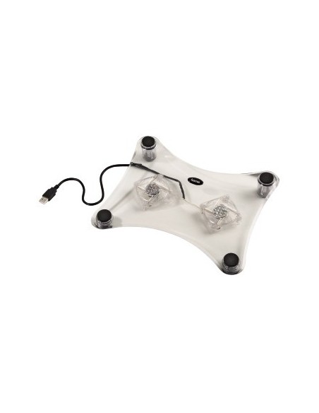 Hama Supporto notebook con due ventole, trasparente