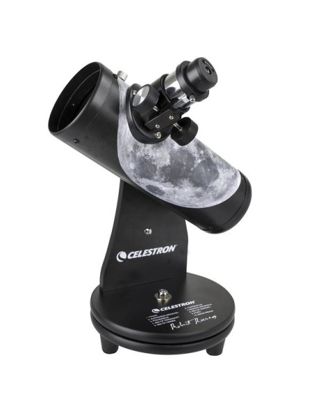 Celestron Firstscope 76 Signature Series Moon by Robert Reeves Rifrattore 15x Nero, Grigio