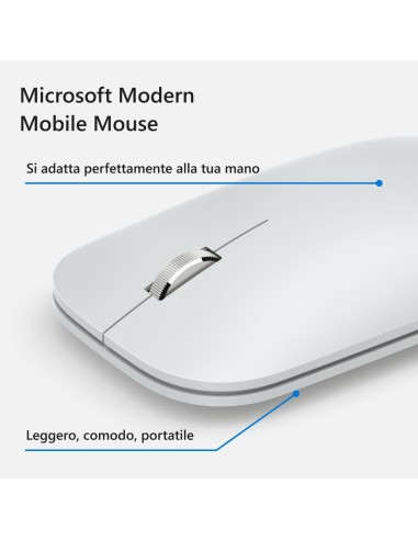 Microsoft Modern Mobile Mouse Ghiaccio