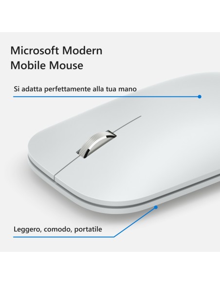 Microsoft Modern Mobile Mouse Ghiaccio