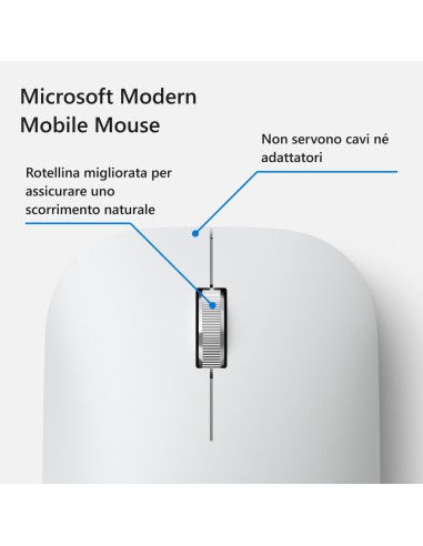 Microsoft Modern Mobile Mouse Ghiaccio