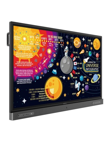 BenQ RP6502 Pannello piatto interattivo 165,1 cm (65") LED 350 cd m² 4K Ultra HD Nero Touch screen Processore integrato Android