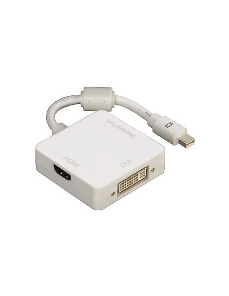 Hama mini DisplayPort - DVI DisplayPort HDMI Bianco