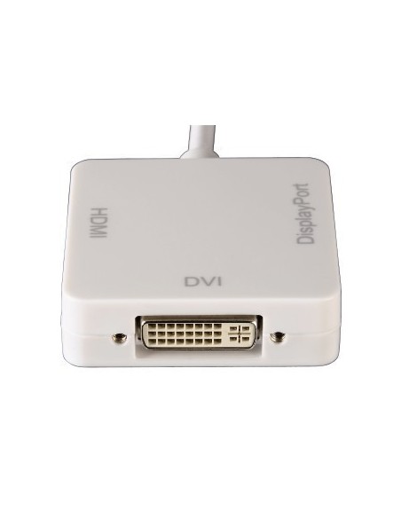 Hama mini DisplayPort - DVI DisplayPort HDMI Bianco