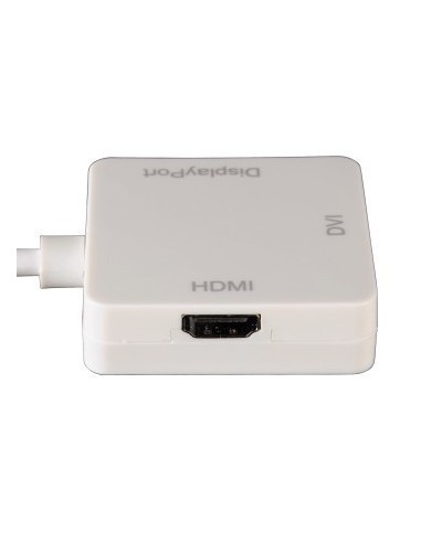 Hama mini DisplayPort - DVI DisplayPort HDMI Bianco