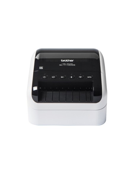 Brother QL-1110NWBC stampante per etichette (CD) Termica diretta 300 x 300 DPI 110 mm s Con cavo e senza cavo DK Wi-Fi Bluetooth