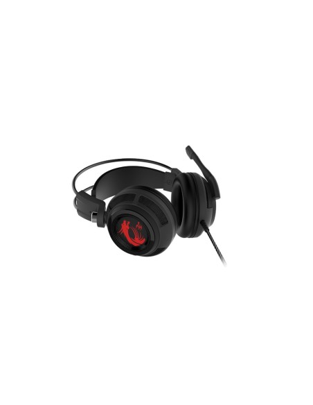 MSI DS502 GAMING HEADSET cuffia e auricolare Cablato A Padiglione Giocare Nero, Rosso
