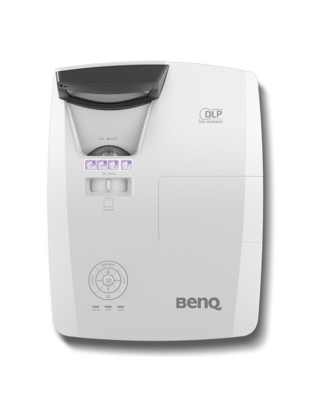 BenQ MW855UST+ videoproiettore Proiettore a raggio ultra corto 3500 ANSI lumen DLP WXGA (1280x800) Compatibilità 3D Nero, Bianco