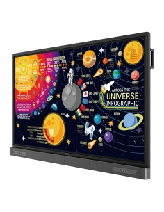 BenQ RP6502 Pannello piatto interattivo 165,1 cm (65") LED 350 cd m² 4K Ultra HD Nero Touch screen Processore integrato Android 2