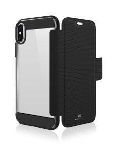 Hama Air Business custodia per cellulare 14,7 cm (5.8") Custodia a libro Nero, Trasparente