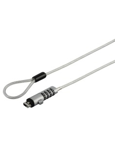 Hama 00054117 cavo di sicurezza Argento, Trasparente 1,8 m
