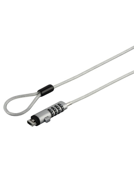 Hama 00054117 cavo di sicurezza Argento, Trasparente 1,8 m