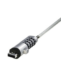 Hama 00054117 cavo di sicurezza Argento, Trasparente 1,8 m 2