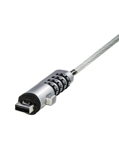 Hama 00054117 cavo di sicurezza Argento, Trasparente 1,8 m