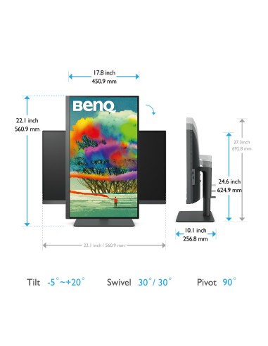 BenQ PD2705U 68,6 cm (27") 3840 x 2160 Pixel 4K Ultra HD LED Nero
