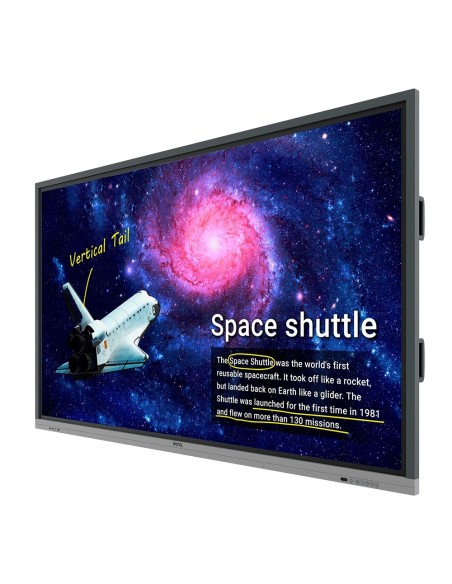 BenQ RE8601 Pannello piatto interattivo 2,18 m (86") LED 450 cd m² 4K Ultra HD Nero Touch screen Processore integrato Android