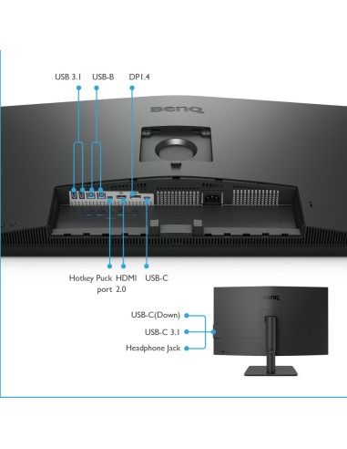 BenQ PD3205U 80 cm (31.5") 3840 x 2160 Pixel 4K Ultra HD LCD Nero