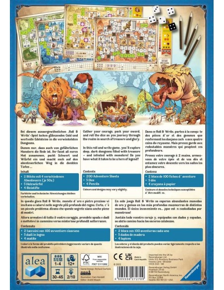 Ravensburger 27270 gioco da tavolo Dungeons, Dice and Danger Strategia