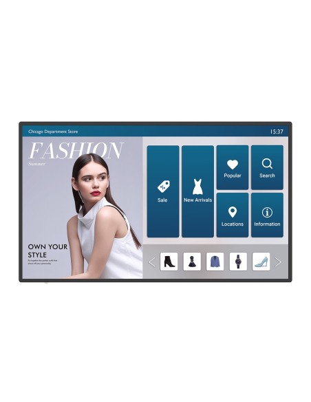 BenQ IL5501 Pannello piatto per segnaletica digitale 139,7 cm (55") IPS 400 cd m² 4K Ultra HD Nero Touch screen Processore