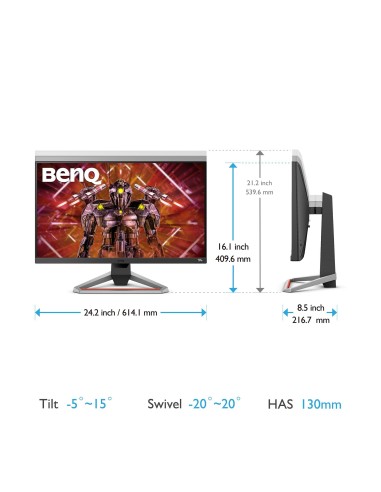 BenQ 9H.LKTLA.TBE Monitor PC 68,6 cm (27") 3840 x 2160 Pixel 2K Ultra HD LED Nero