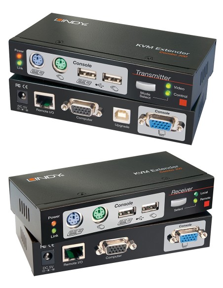 Lindy 39378 switch per keyboard-video-mouse (kvm) Nero