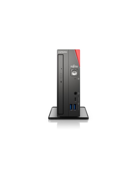 Fujitsu ESPRIMO G6012 i5-12400T UCFF Intel® Core™ i5 16 GB DDR4-SDRAM 512 GB SSD Windows 11 Pro Mini PC Nero, Rosso