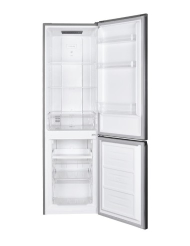 Candy CCH1T518EX frigorifero con congelatore Libera installazione 253 L E Platino, Acciaio inossidabile